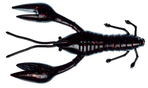 GUNKI HOURRA CRAW 100 BLACK RED FLAKE 35186 FROM PREDATOR TACKLE.jpg Gunki Hourra Craw 100